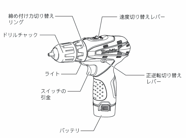 マキタmakita　充電式ドライバードリル　DF330DWSP